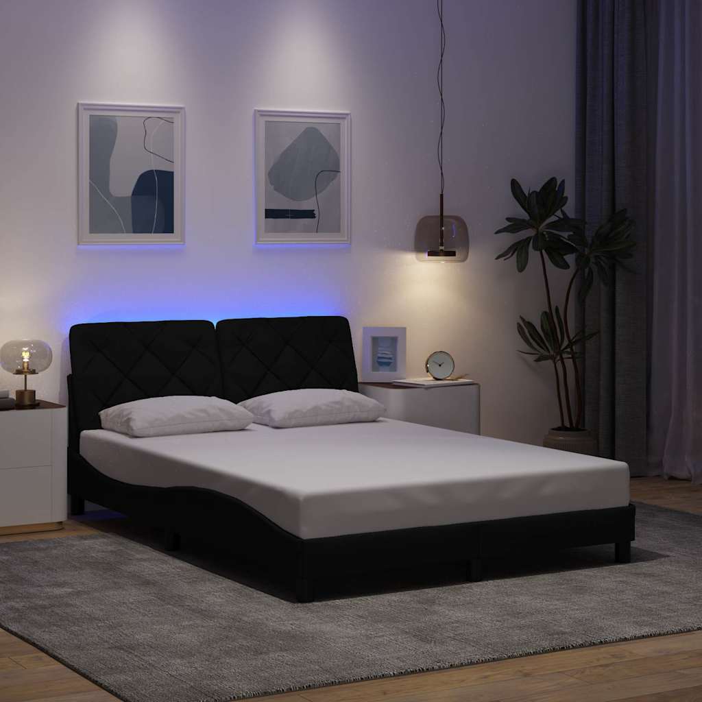 Bedframe Met Led Zonder Matras Stof
