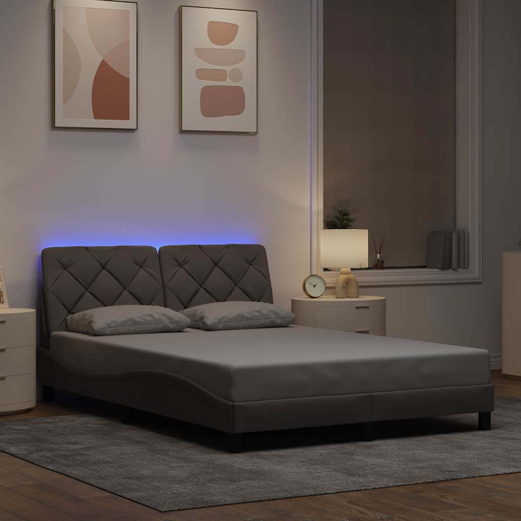 Bedframe Met Led Zonder Matras Stof