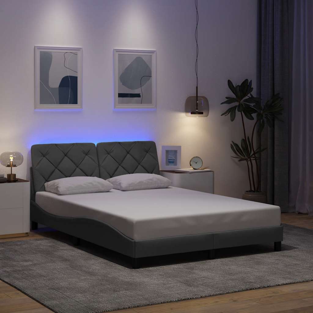 Bedframe Met Led Zonder Matras Stof