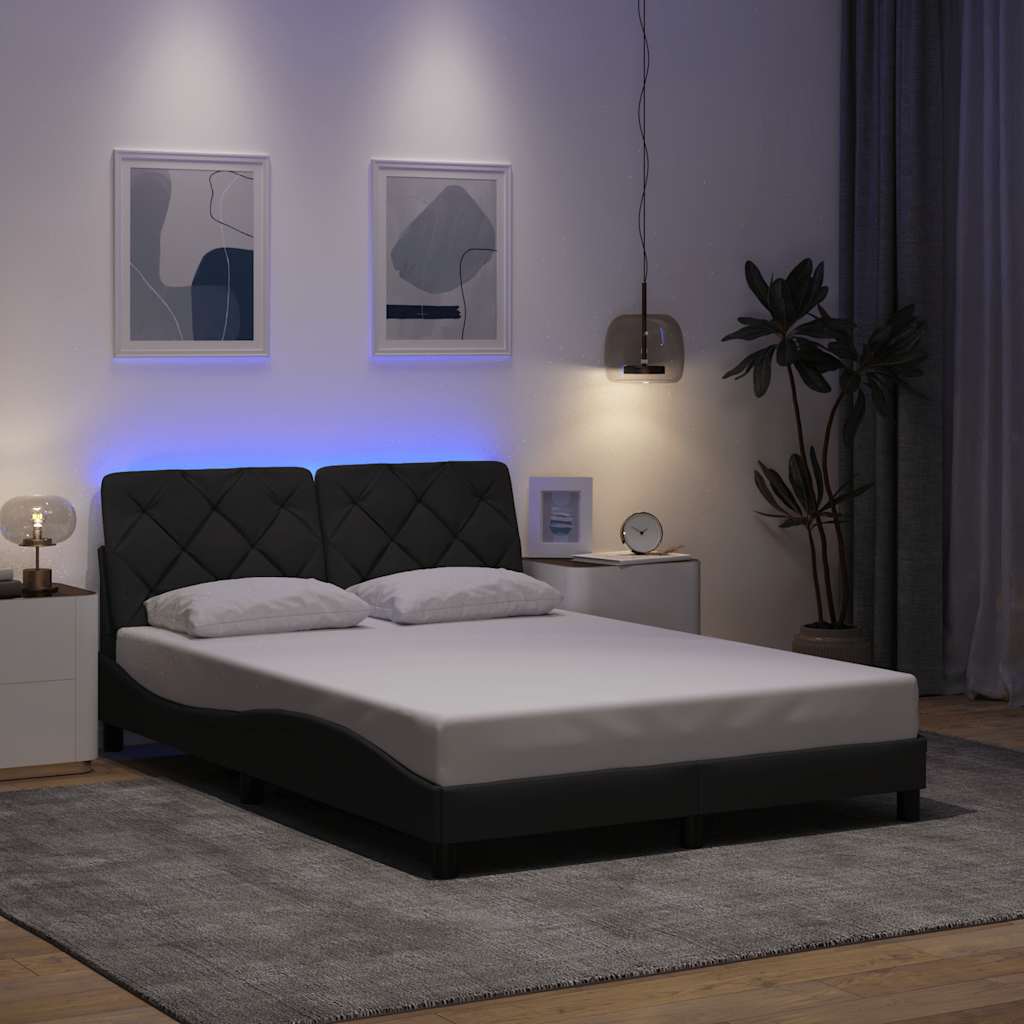 Bedframe Met Led Zonder Matras Stof