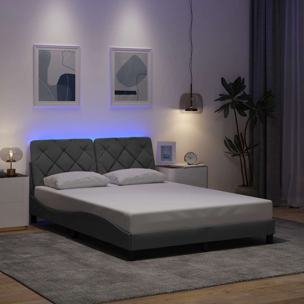 Bedframe Met Led Zonder Matras Stof