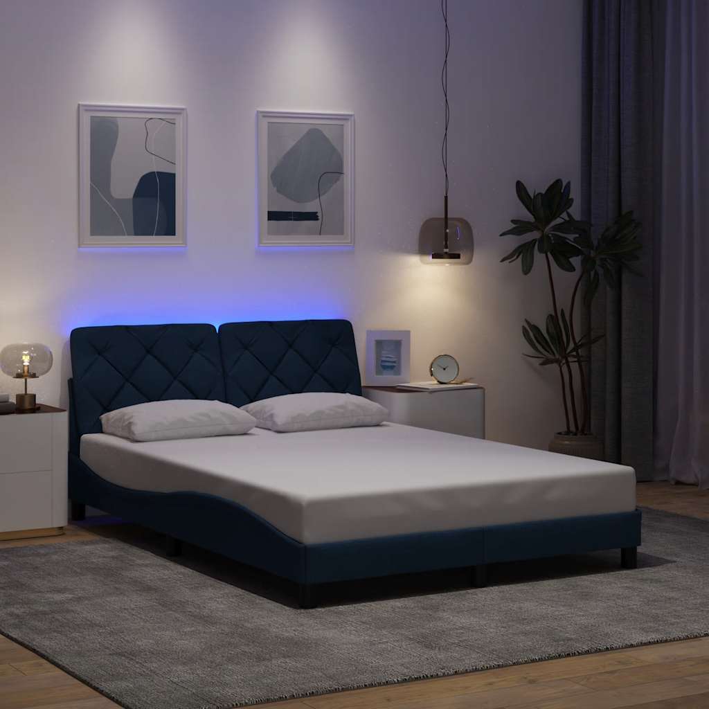 Bedframe Met Led Zonder Matras Stof