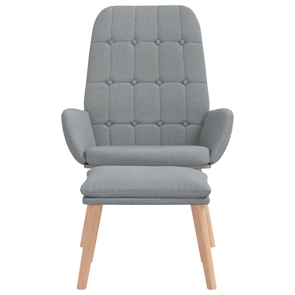 Relaxstoel Met Voetenbankje Stof