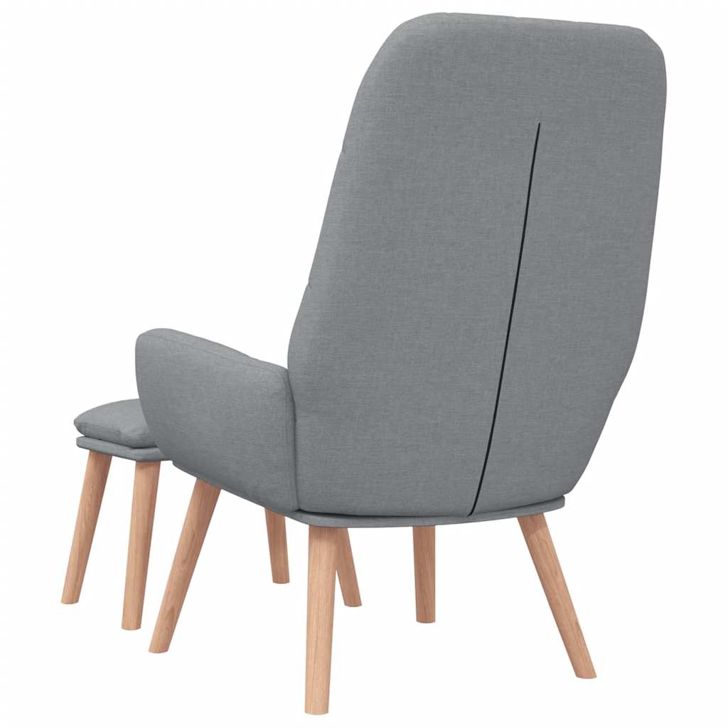 Relaxstoel Met Voetenbankje Stof