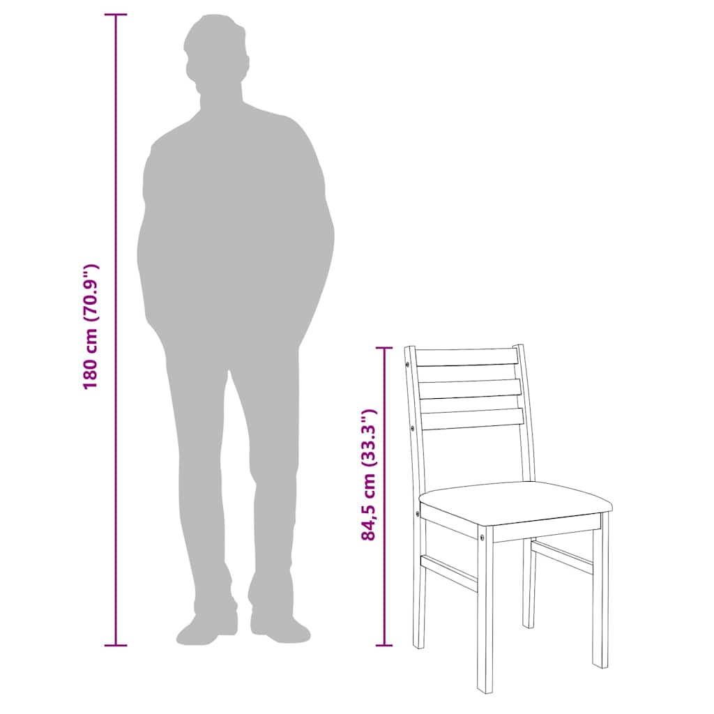 Eetkamerstoelen Met Kussens Massief Hout Rubber