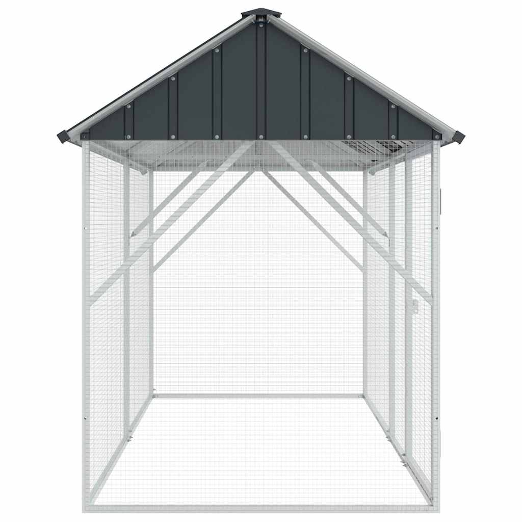 Vogelkooi Antraciet 227 X 112 X 141 Cm Gegalvaniseerd Staal