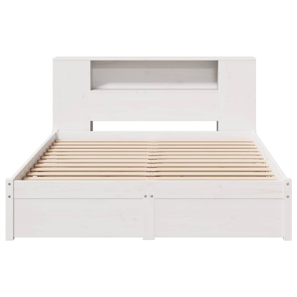 Bed Met Boekenkast Zonder Matras Grenenhout