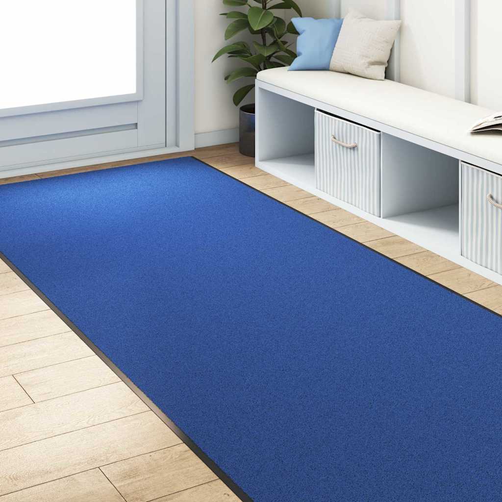 Deurmat Anders En Zwart Polyamide En Pvc Blauw