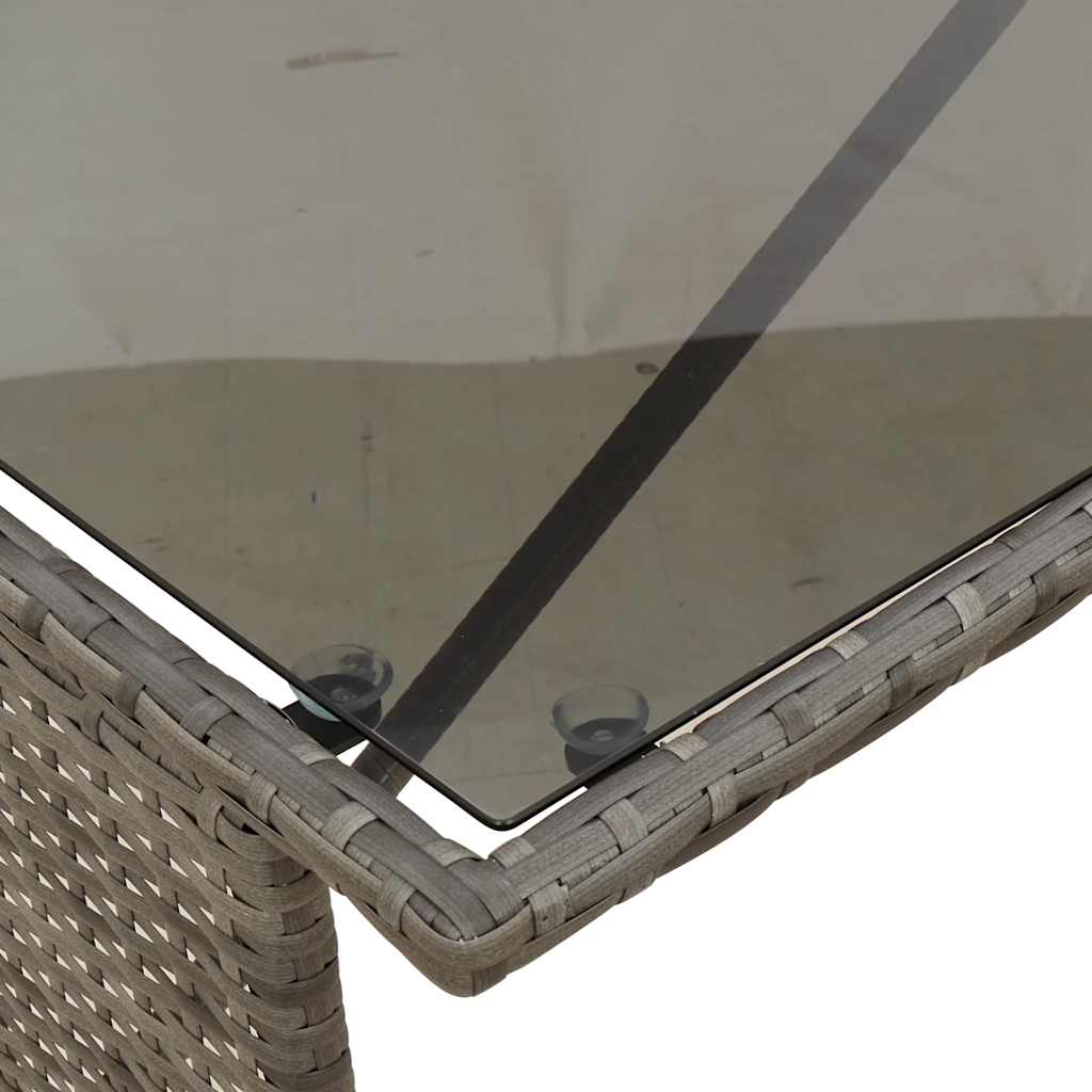 3-Delige Tuinset Met Kussens Poly Rattan