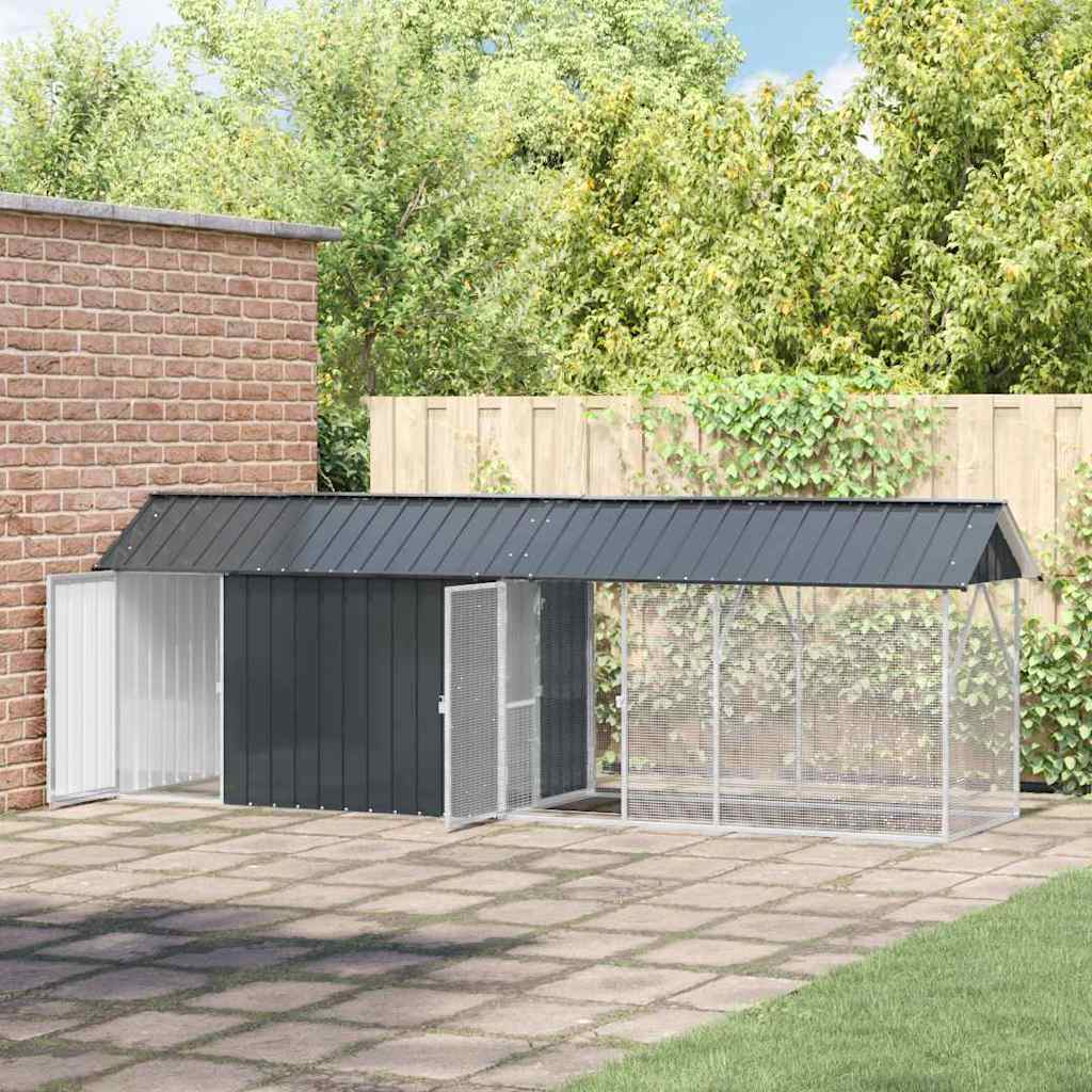 Vogelkooi Antraciet 422 X 103 X 142 Cm Gegalvaniseerd Staal