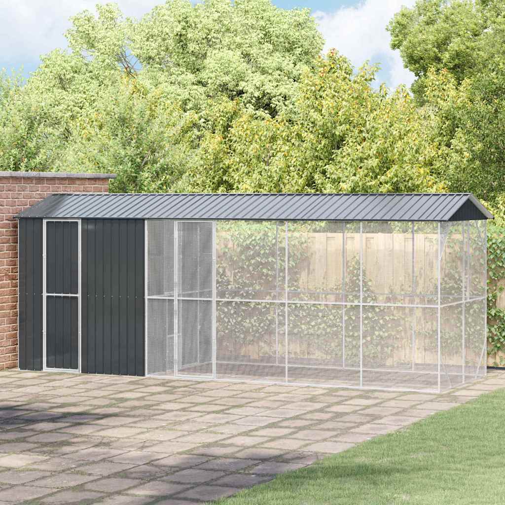 Vogelkooi Antraciet 422 X 103 X 142 Cm Gegalvaniseerd Staal