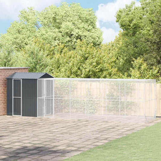 Vogelkooi Antraciet 824 X 208 X 247 Cm Gegalvaniseerd Staal