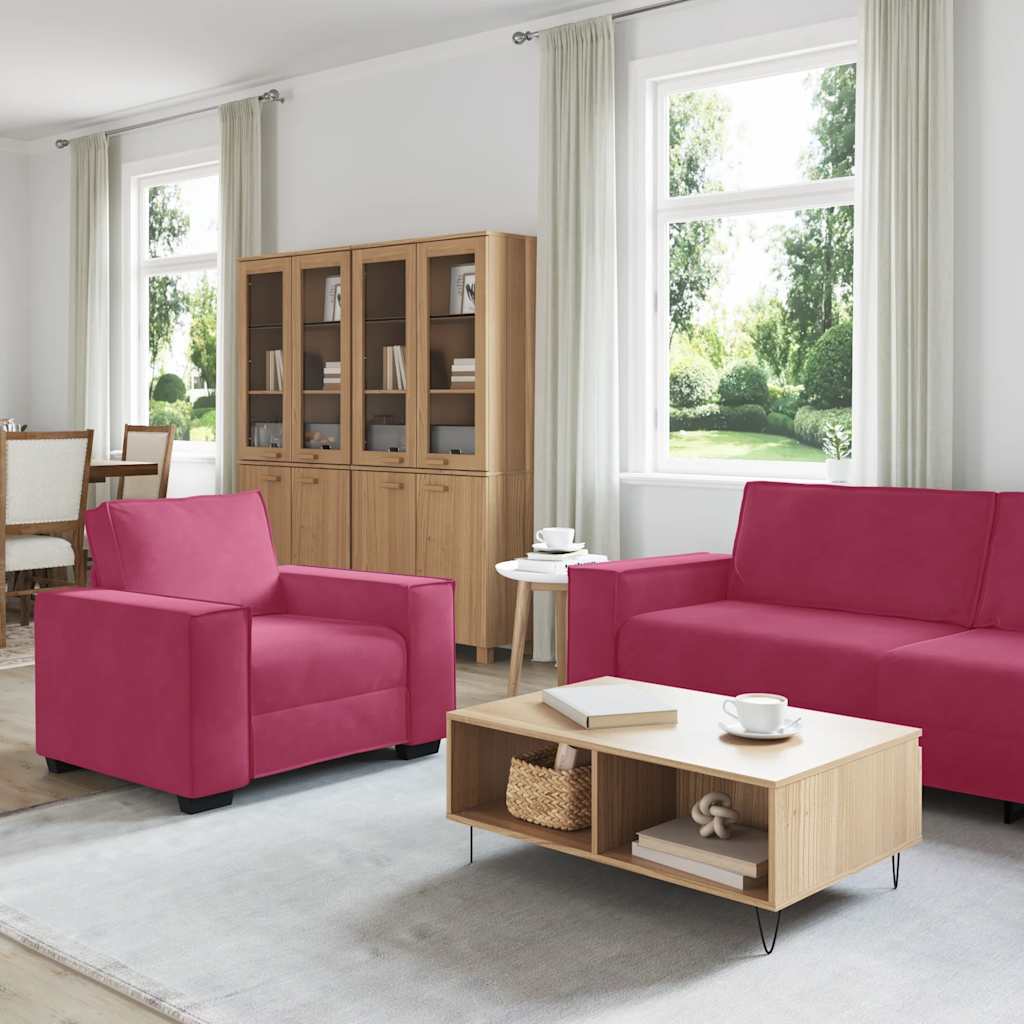 3-Delige Loungeset Met Kussens Fluweel