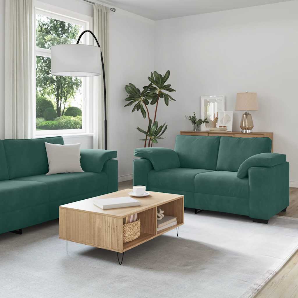 3-Delige Loungeset Met Kussens Fluweel
