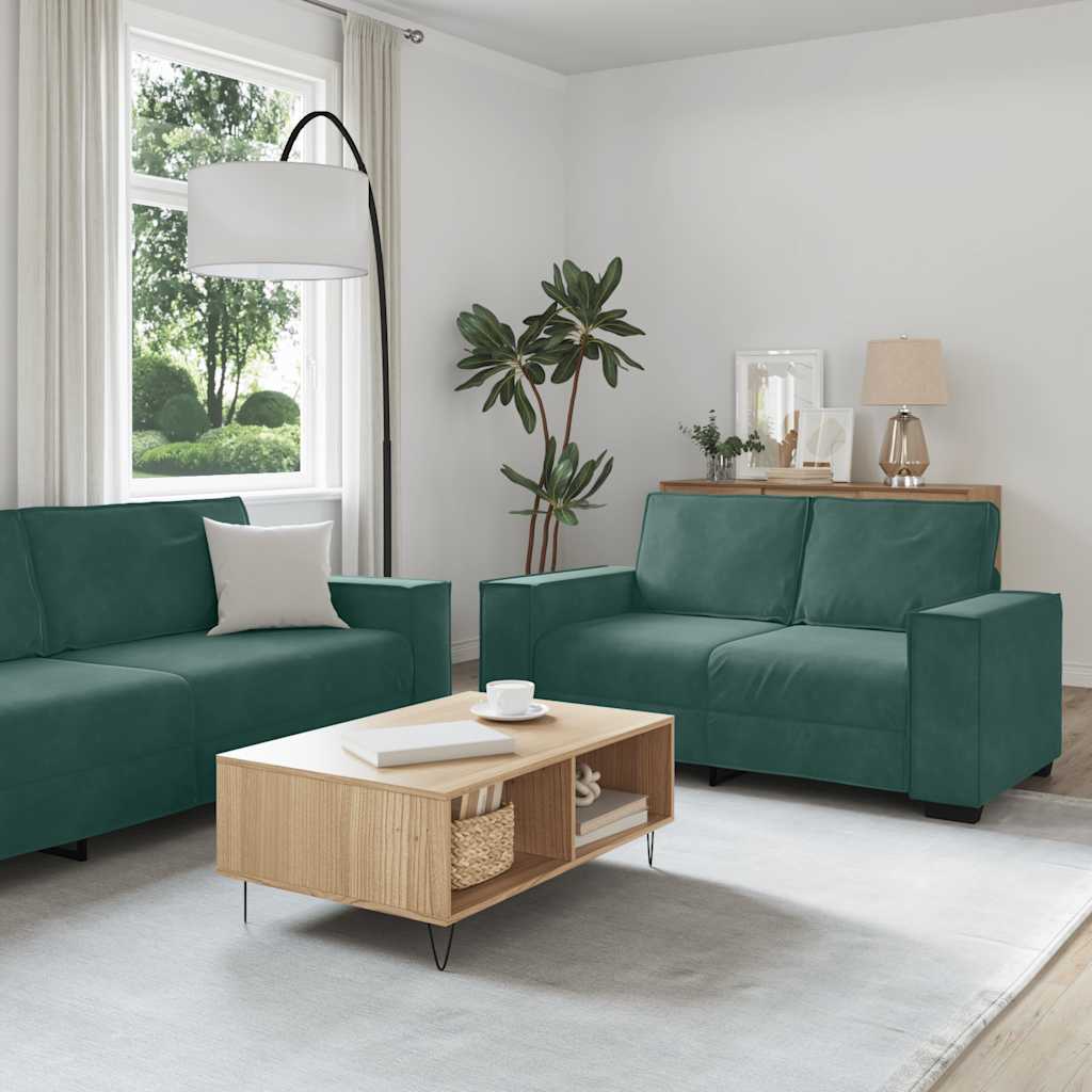 2-Delige Loungeset Met Kussens Fluweel