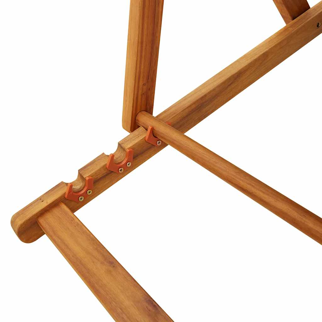 Strandstoel Inklapbaar Met Armleuningen Acaciahout En Textileen