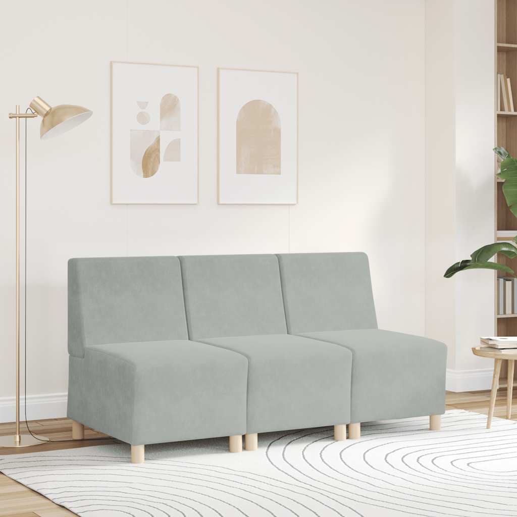 Modulaire Bank Zonder Armleuningen 55 Cm Fluweel