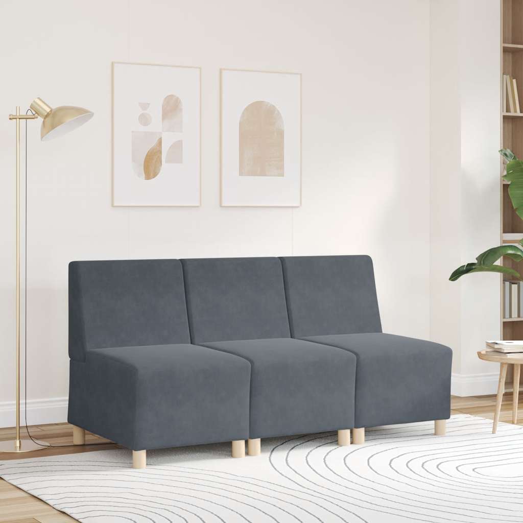 Modulaire Bank Zonder Armleuningen 55 Cm Fluweel