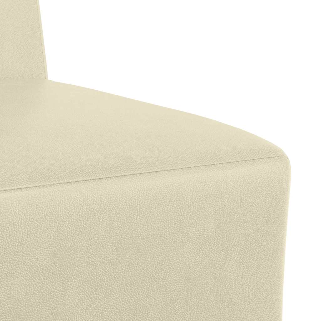 Modulaire Bankeenheid Armlos 55 X 74 X 82 Cm Nep Leer