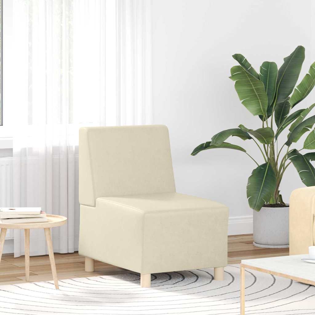 Modulaire Bankeenheid Armlos 55 X 74 X 82 Cm Nep Leer