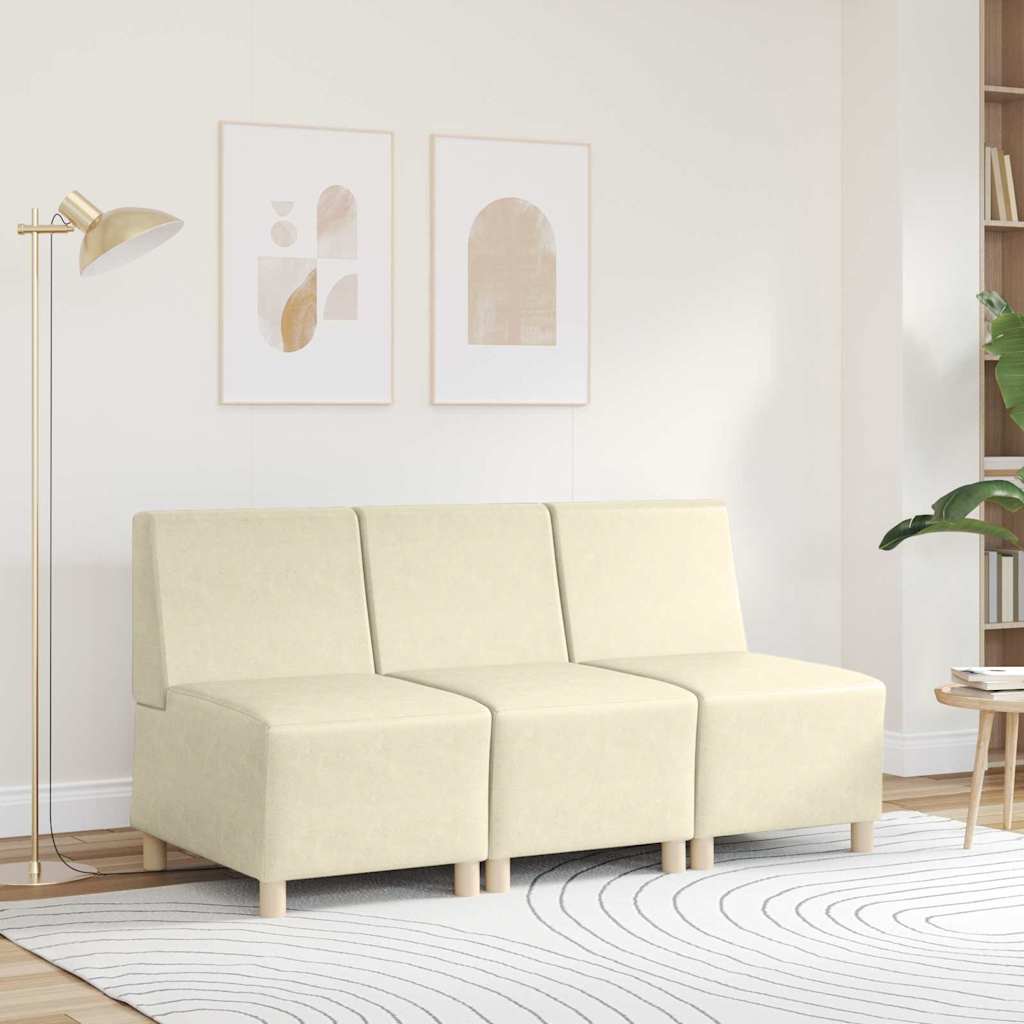 Modulaire Bankeenheid Armlos 55 X 74 X 82 Cm Nep Leer