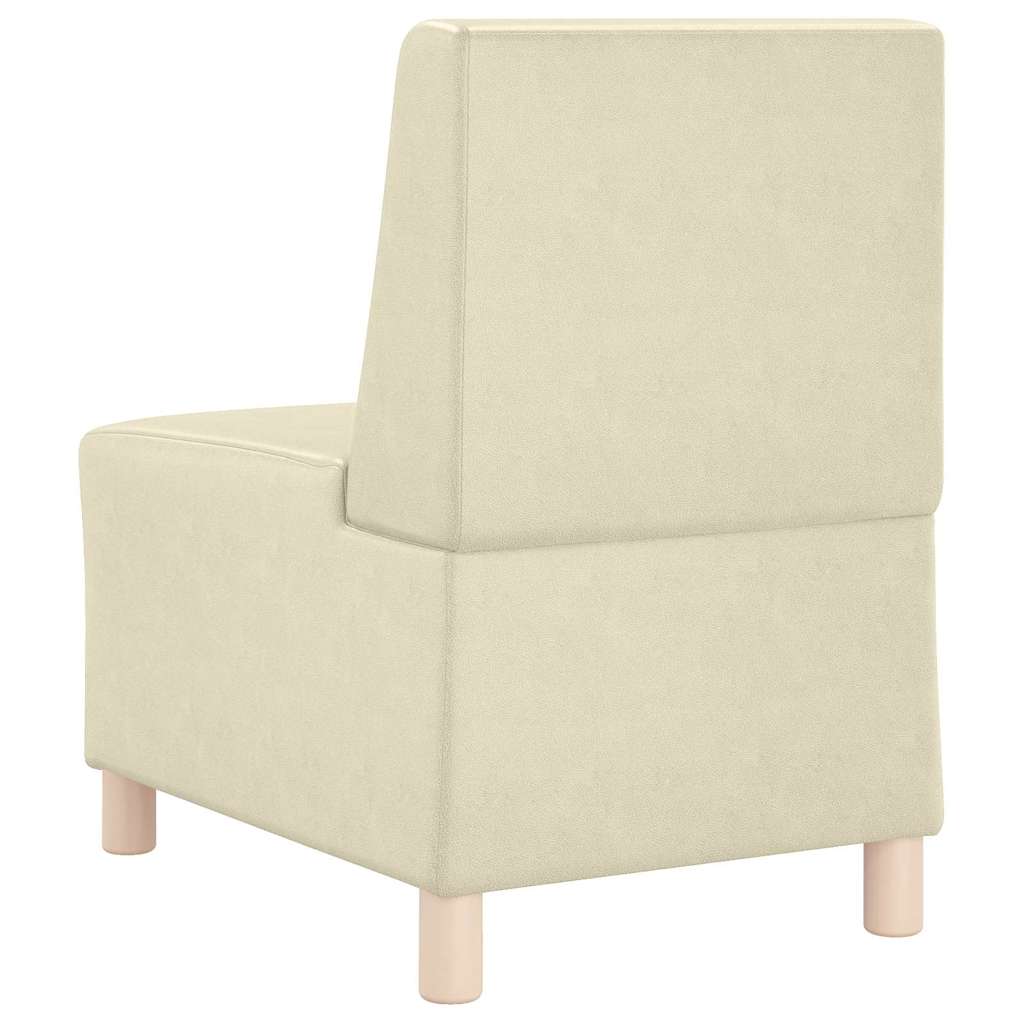 Modulaire Bankeenheid Armlos 55 X 74 X 82 Cm Nep Leer