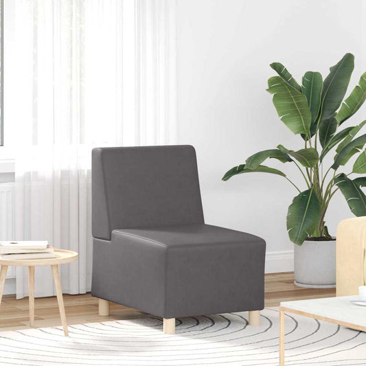 Modulaire Bankeenheid Armlos 55 X 74 X 82 Cm Nep Leer