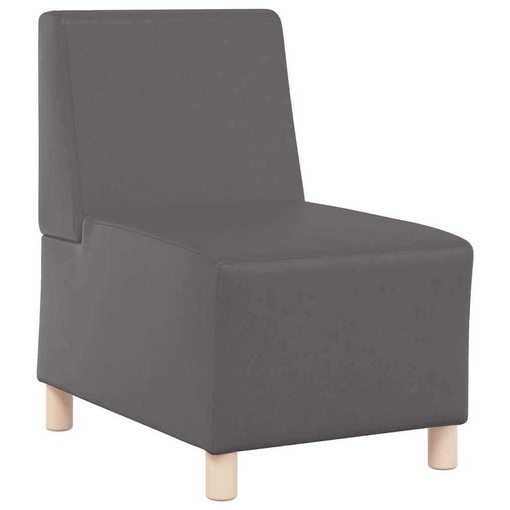 Modulaire Bankeenheid Armlos 55 X 74 X 82 Cm Nep Leer