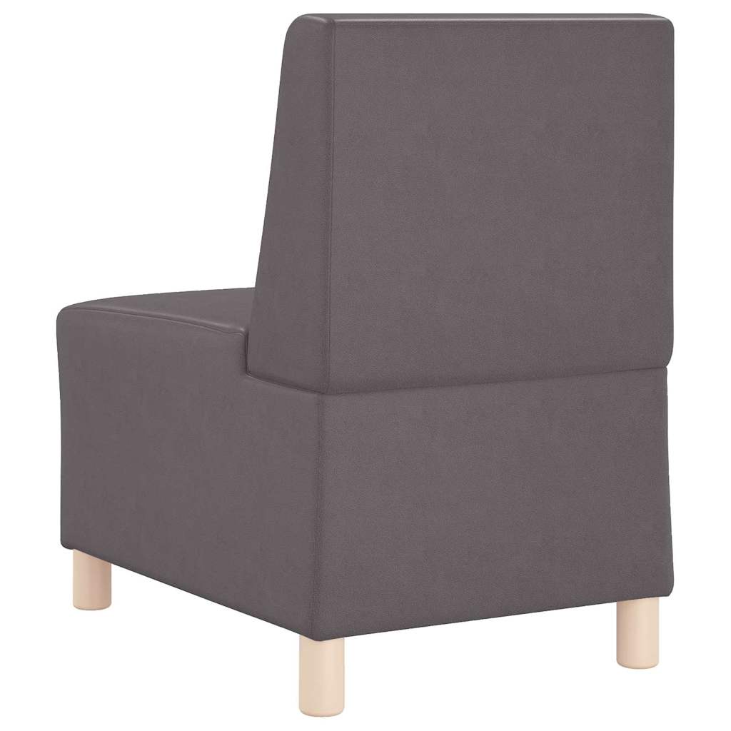 Modulaire Bankeenheid Armlos 55 X 74 X 82 Cm Nep Leer