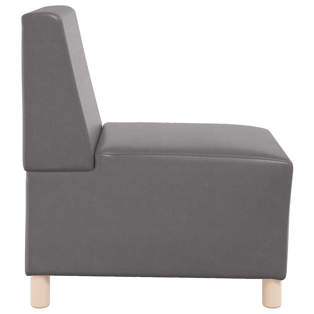 Modulaire Bankeenheid Armlos 55 X 74 X 82 Cm Nep Leer