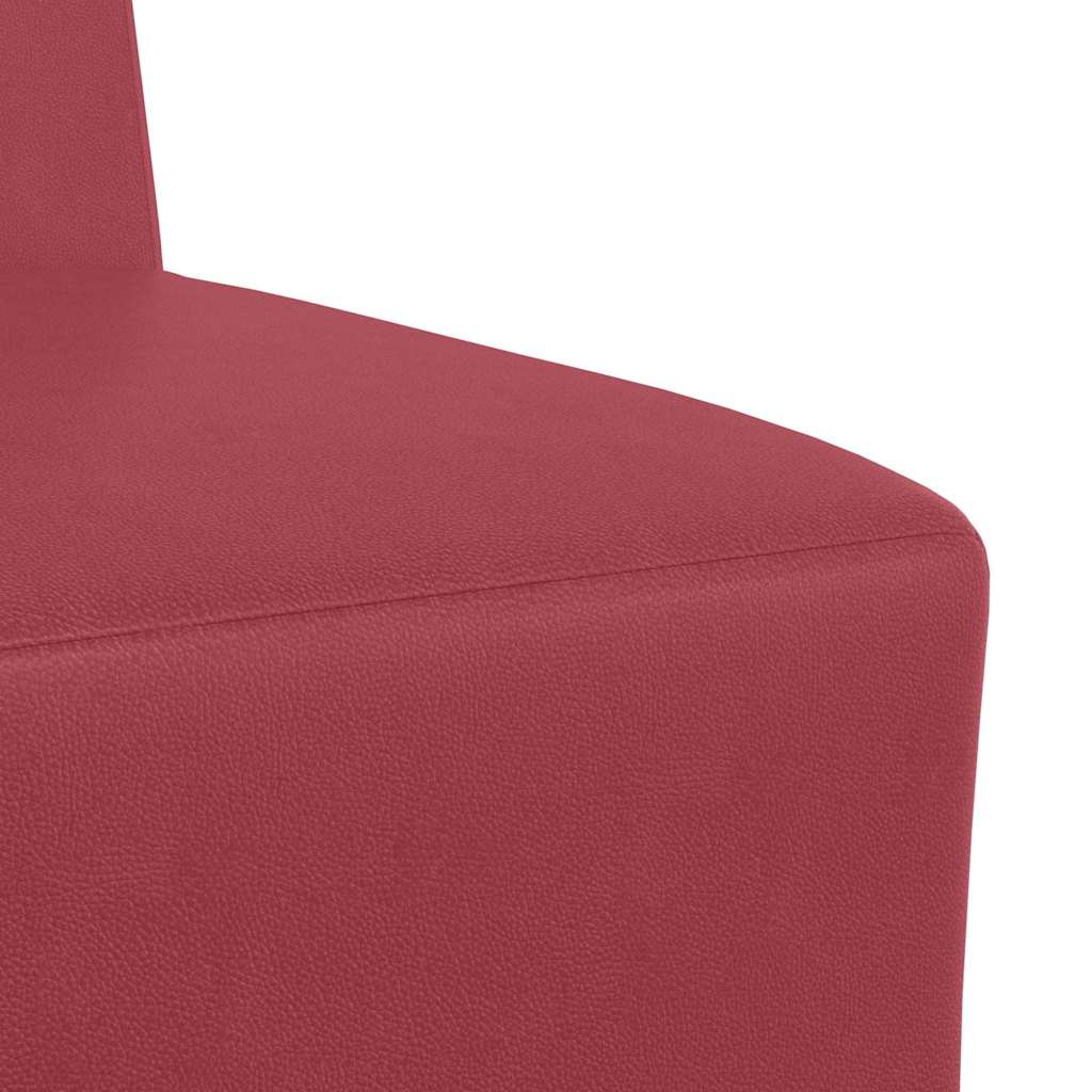 Modulaire Bankeenheid Armlos 55 X 74 X 82 Cm Nep Leer