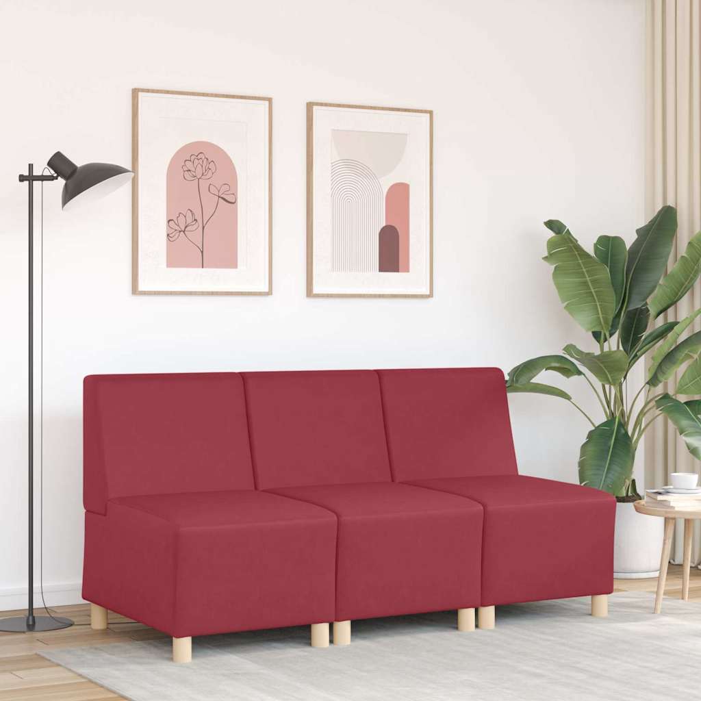 Modulaire Bankeenheid Armlos 55 X 74 X 82 Cm Nep Leer