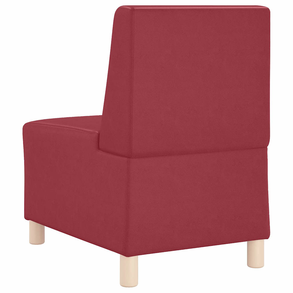 Modulaire Bankeenheid Armlos 55 X 74 X 82 Cm Nep Leer