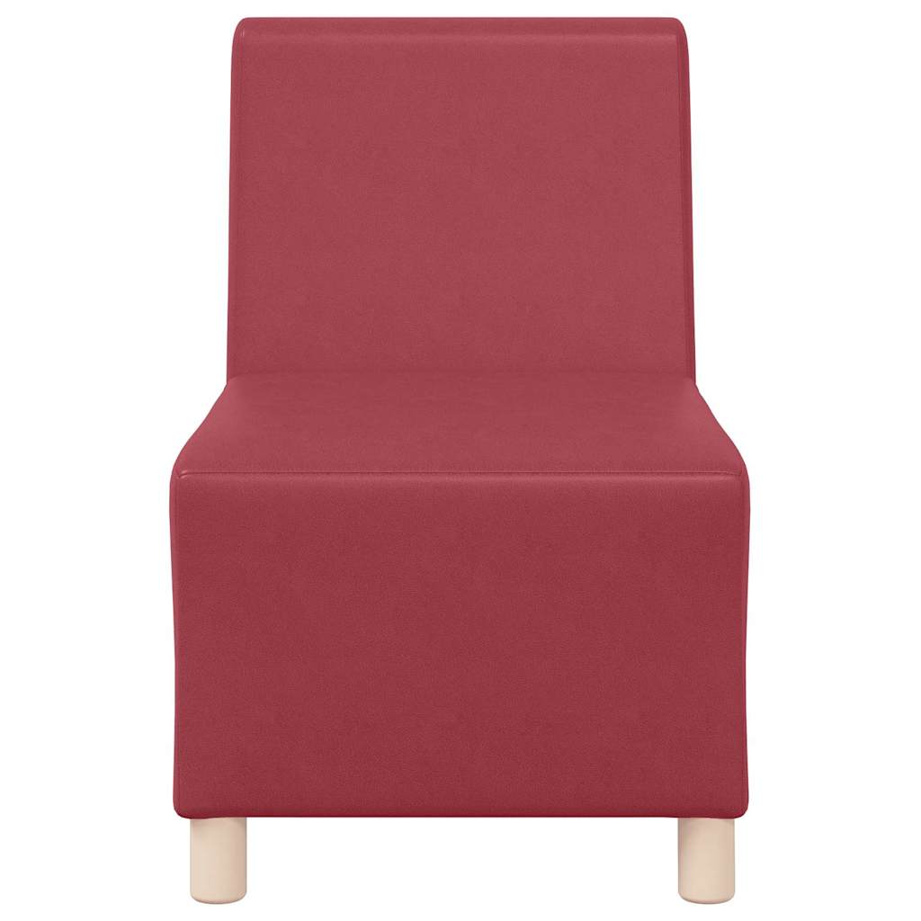 Modulaire Bankeenheid Armlos 55 X 74 X 82 Cm Nep Leer
