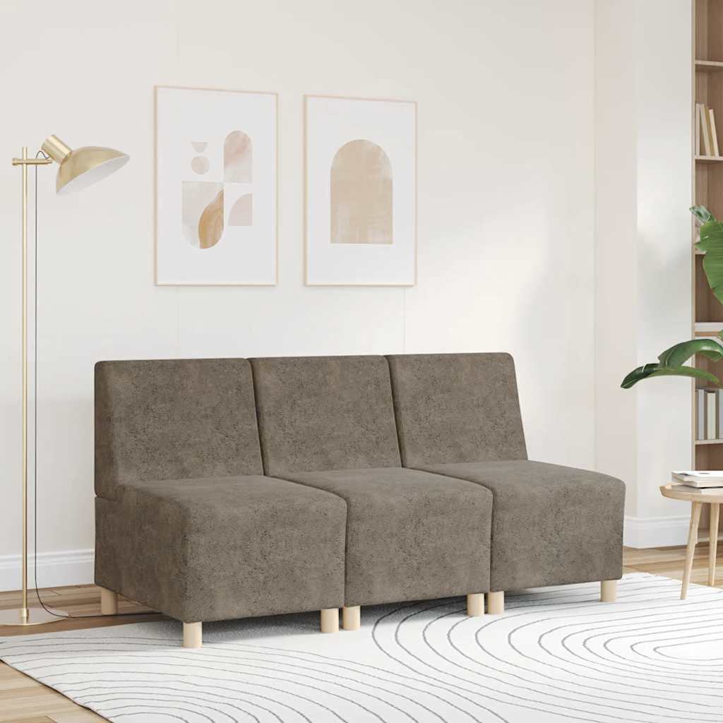 Modulaire Bank Zonder Armleuningen 55 Cm Imitatiesuède