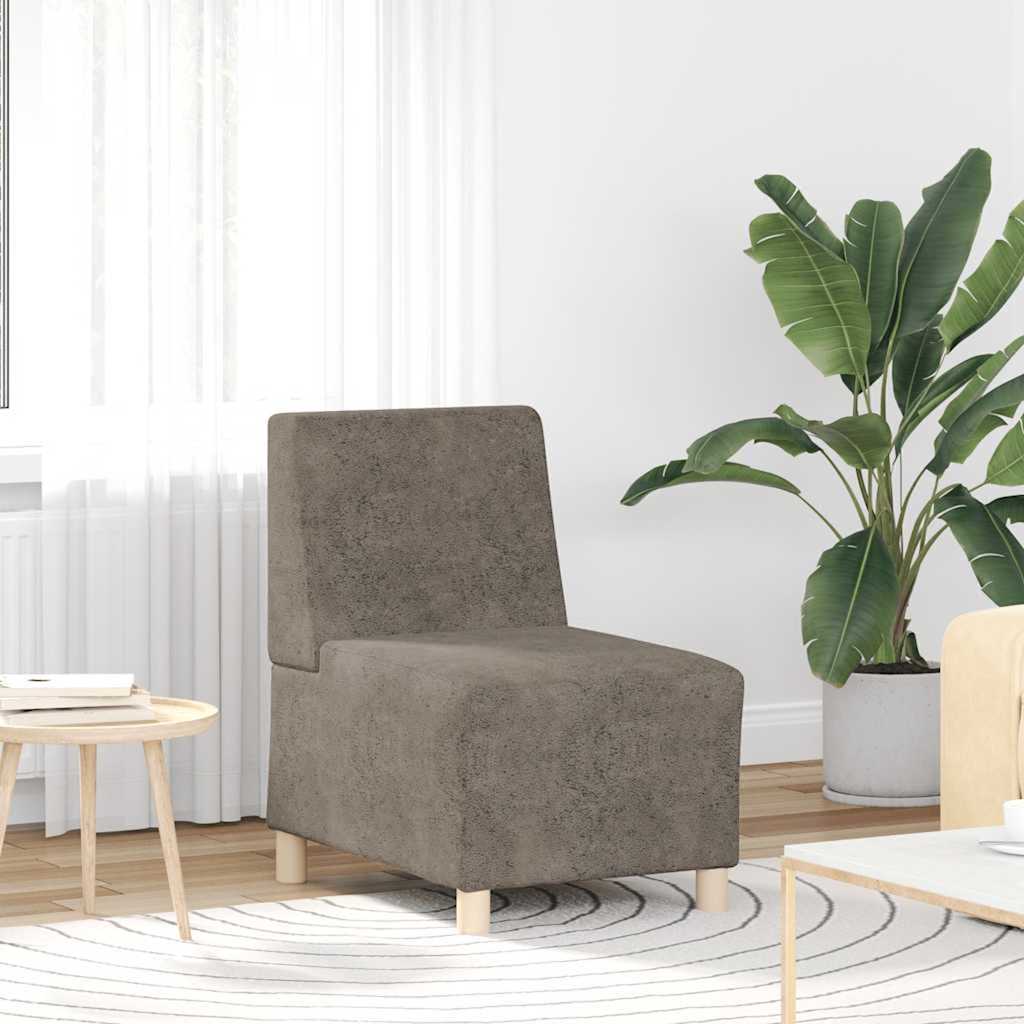 Modulaire Bank Zonder Armleuningen 55 Cm Imitatiesuède