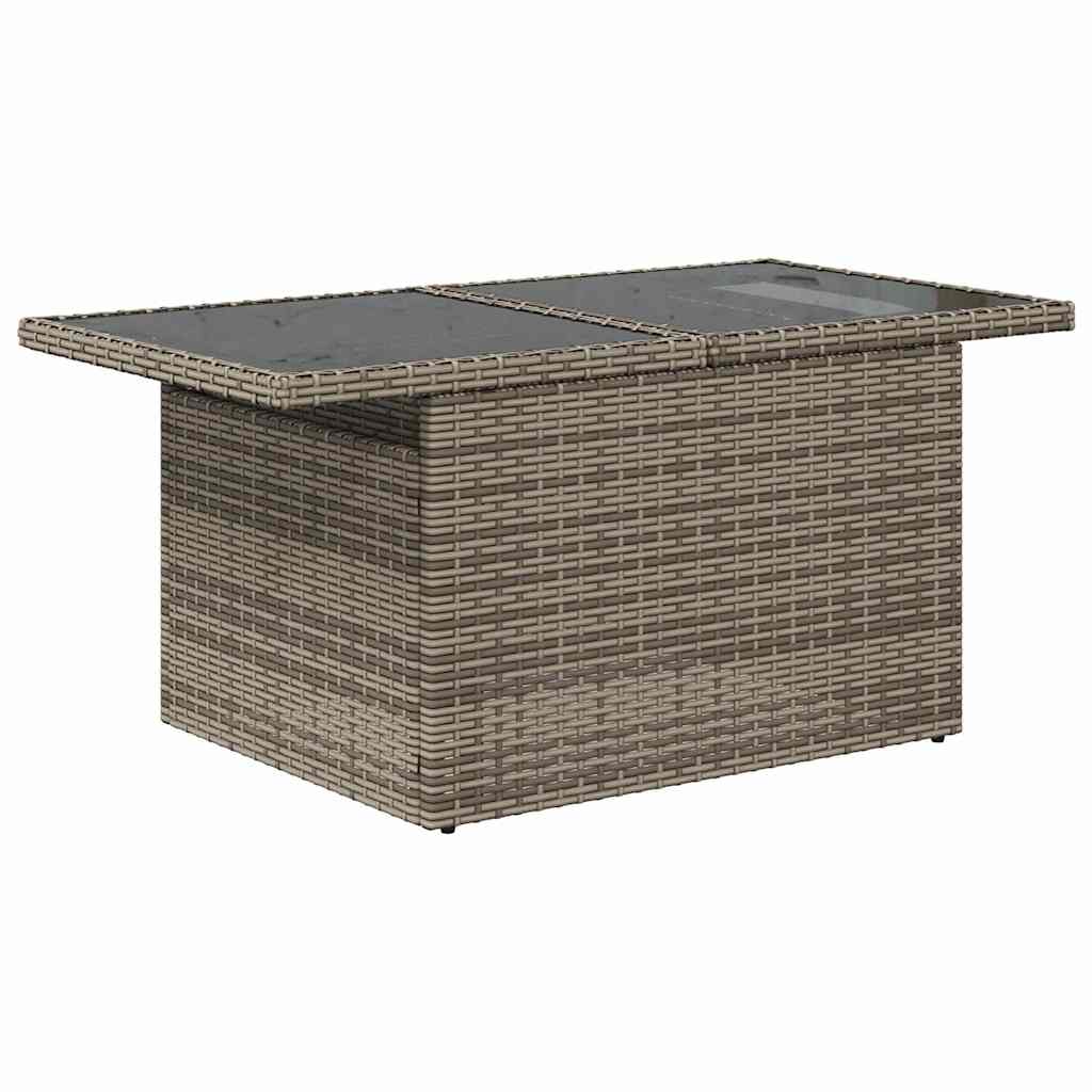 6-Delige Loungeset Met Kussens Poly Rattan Acacia