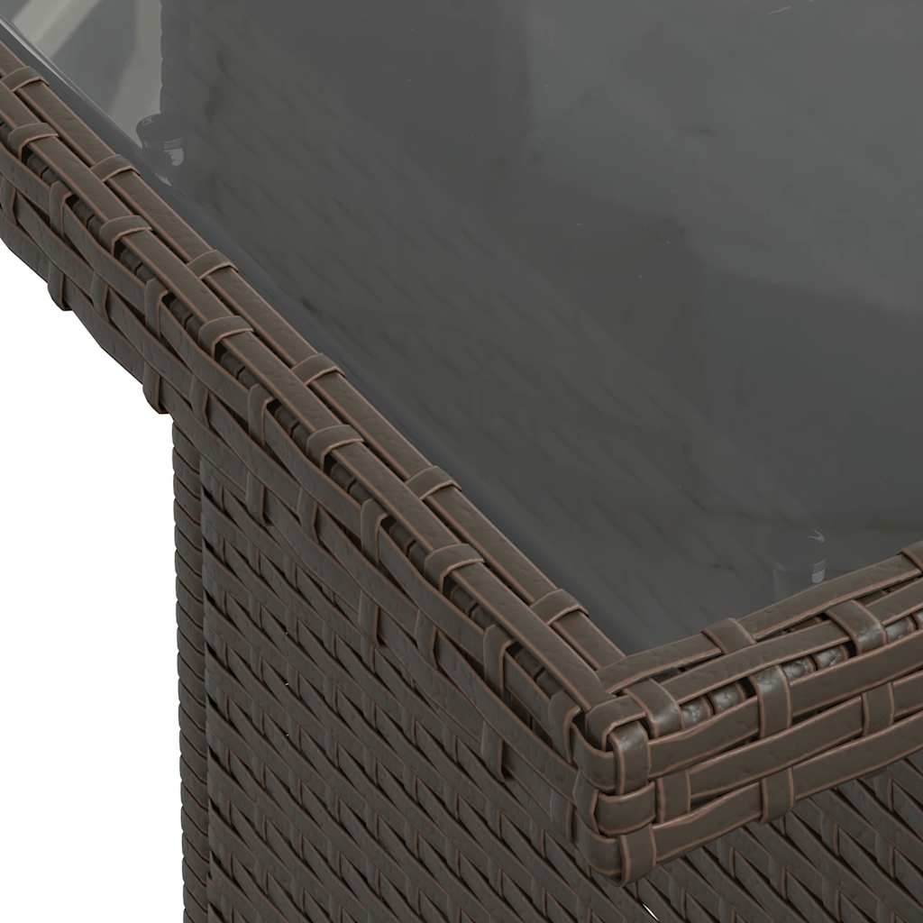 9-Delige Loungeset Met Kussens Poly Rattan Acacia