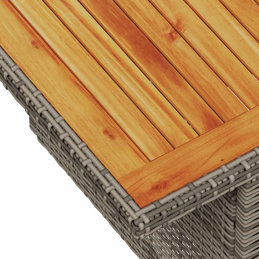 1 Loungeset Met Kussens Poly Rattan