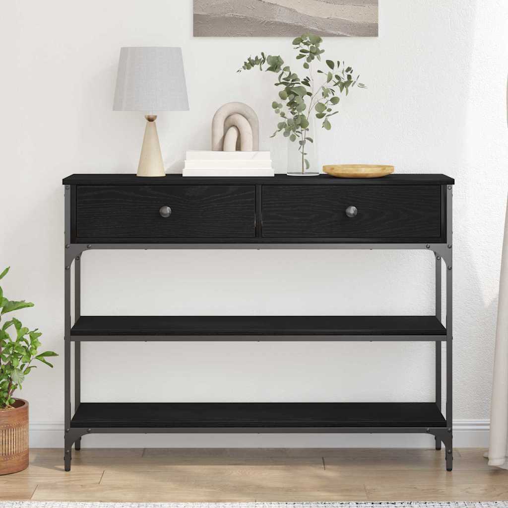 Console Tafel Met Lade Met Plank 100 X 25 X 75 Cm