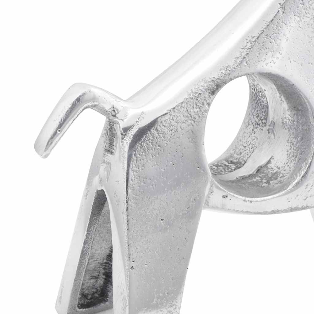 Stierensculptuur Zilver 22 X 9.5 X 34 Cm Aluminium
