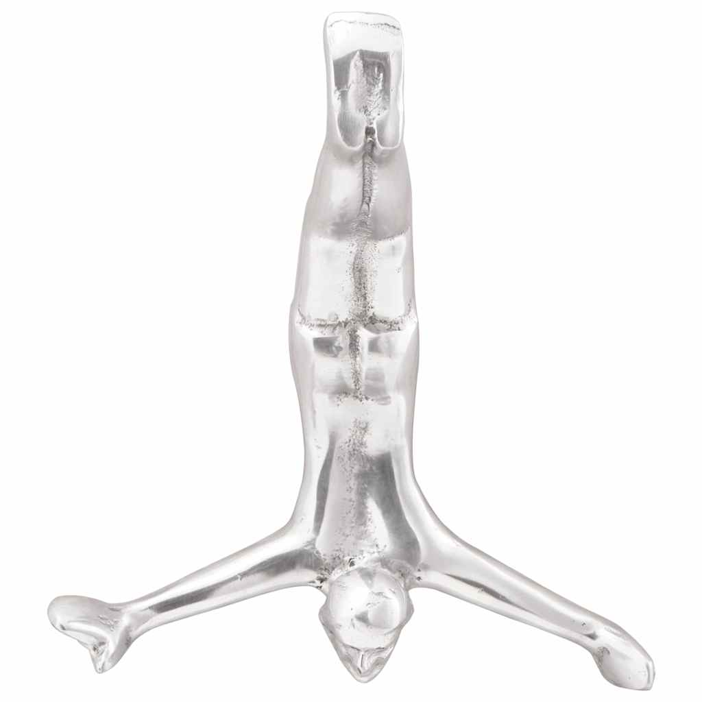 Sculptuur Zilver 22 X 8 X 25 Cm Aluminium