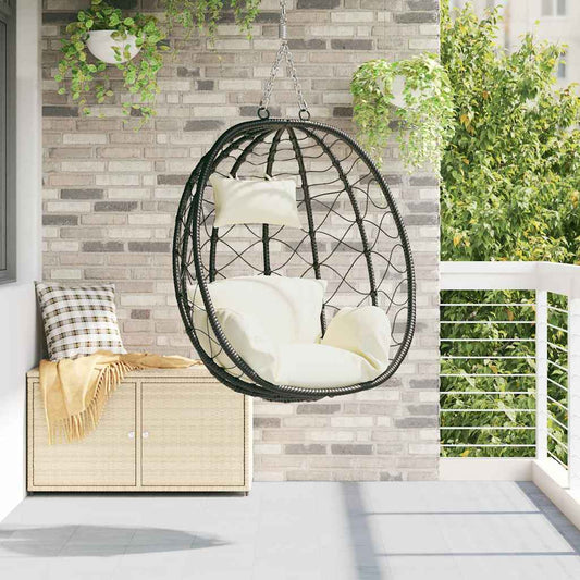 Hangende Ei-Stoel 91.5 X 60 X 110 Cm Poly Rattan