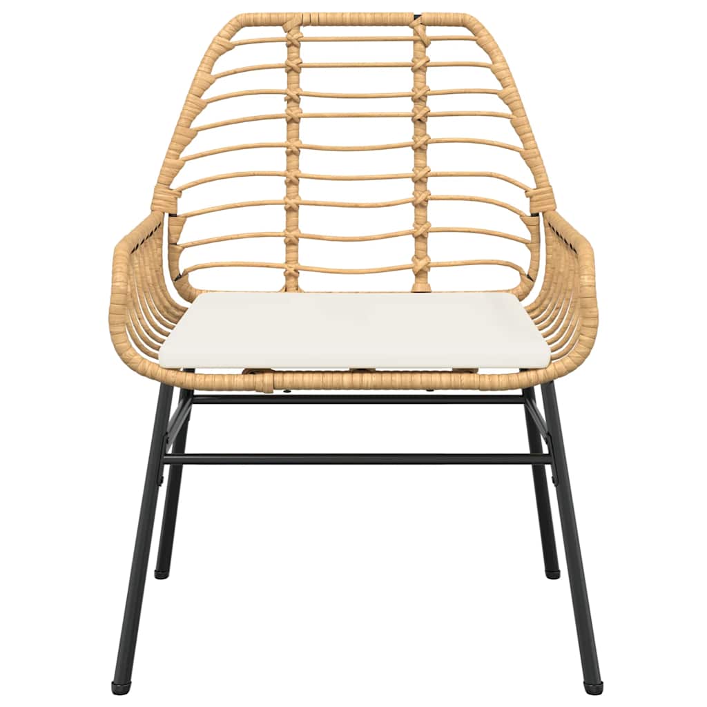 5-Delige Tuinset Met Kussens Poly Rattan Glas