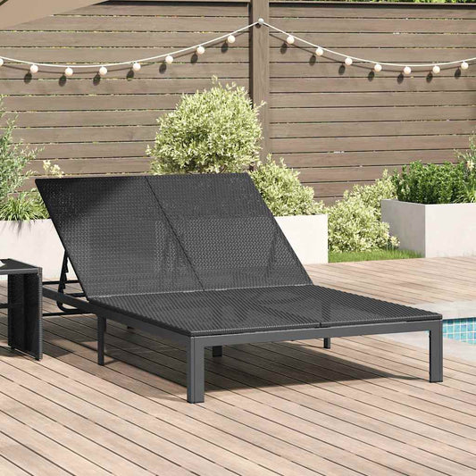 Ligstoel 2-Persoon 60 X 200 X 27Cm Poly Rattan