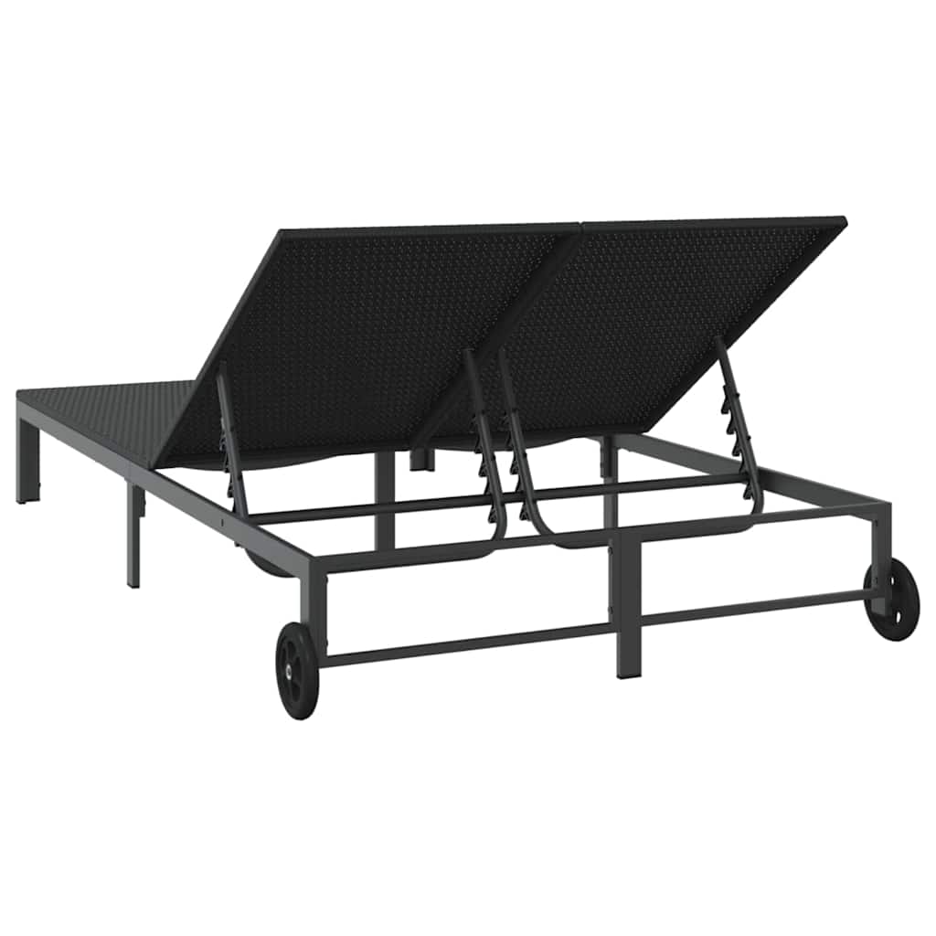 Ligstoel 2-Persoon 60 X 200 X 27Cm Poly Rattan