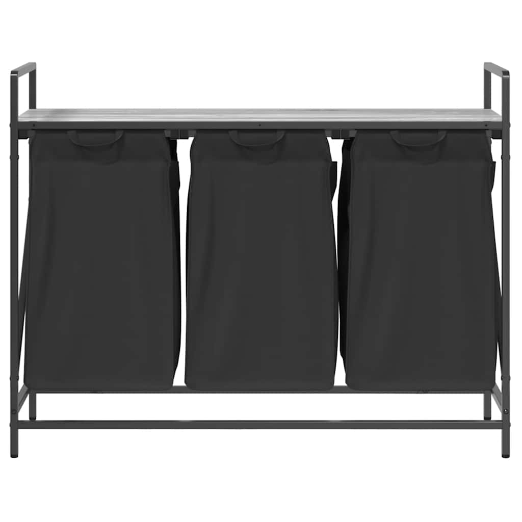 Wasmand 3 Vakken Met Plank Eiken