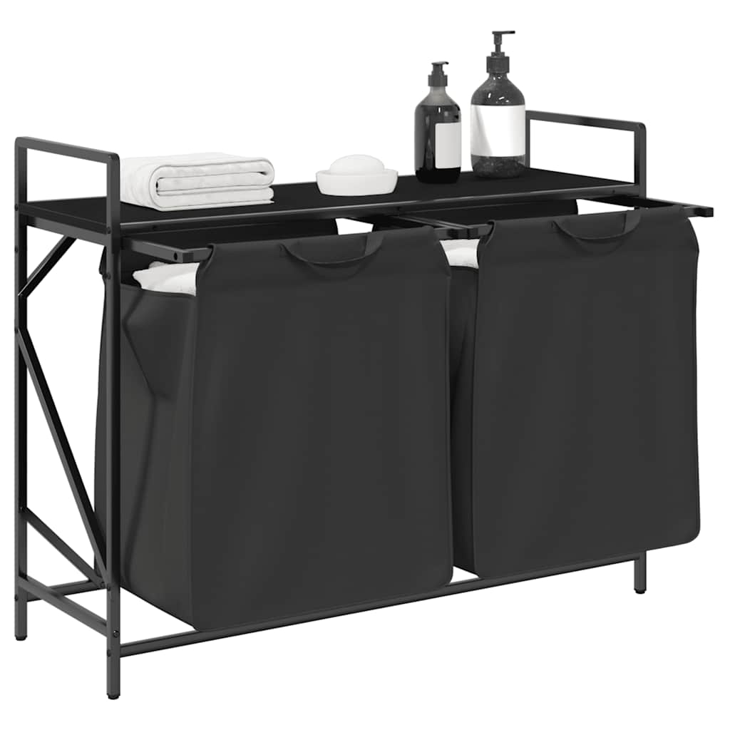 Wasmand 2 Vakken Met Plank Kleurig