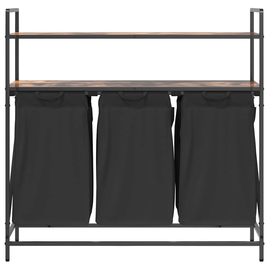 Wasmand 3 Vakken Met Planken Kleurig