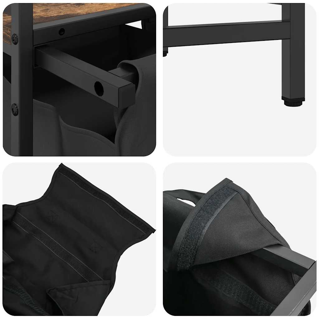 Wasmand 3 Vakken Met Planken Kleurig